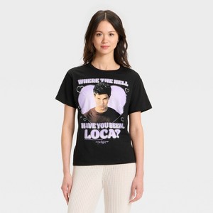 Women's Twilight Loca Short Sleeve Graphic T-Shirt - Black - 1 of 3