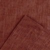 Ellis Lisa Solid Color Poly Cotton 1.5" Rod Pocket Duck Fabric Stylish Tailored Valance 58" x 15" Red - 4 of 4
