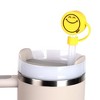 Yoobi SmileyWorld 2pk Straw Protector Pink/Yellow Smiley - 2 of 4