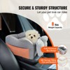 VEVOR Console Dog Car Seat, Center Console Dog Booster Seat for Small Dog, Pet Car Seat for Car Armrest with Clip-On Leash - 3 of 4