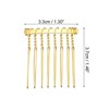 Unique Bargains No Slip Hair Side Combs Accessories Metal Comb Hair Clips 12 Pcs - 2 of 4