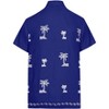 LA LEELA Men's Hawaiian Shirt Fashion Button Down Short Sleeves Holidays Aloha Party Casual Tops Summer Beaches Shirts for Mens - 2 of 4