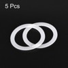Unique Bargains Coffee Machine Replacement Parts Silicone Rings White 5 Pcs - 3 of 3