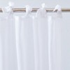 Betsey Johnson Solid Sheer Sheer- 2 Piece- Drapes, White- 74X84 - 3 of 4