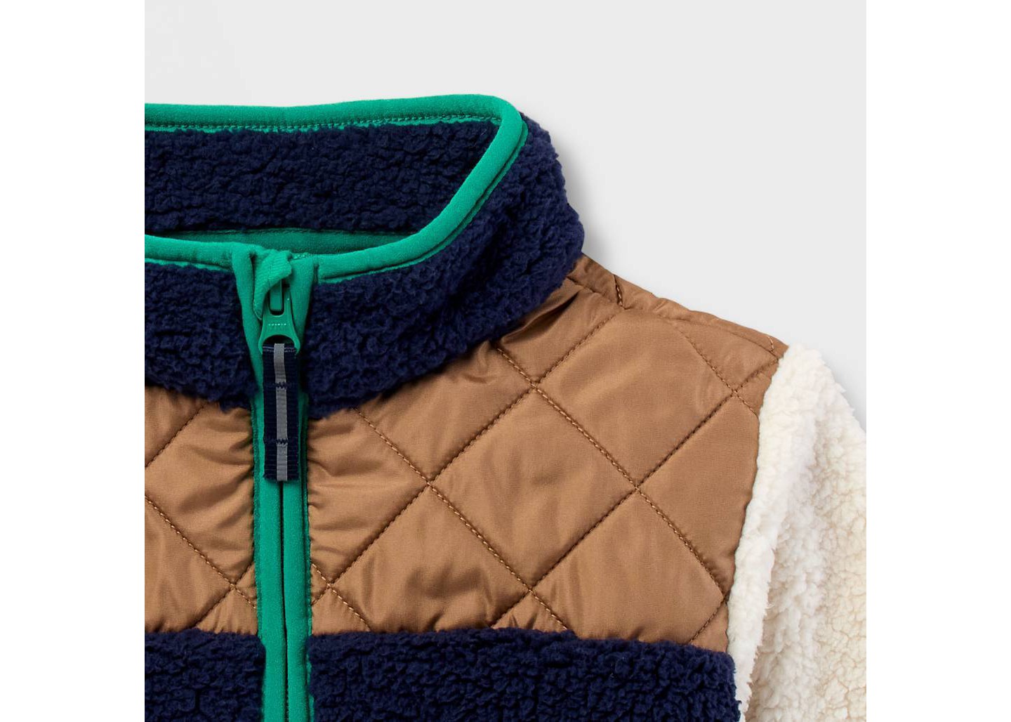 Куртка Cat & Jack Colorblock Fleece Jacket для мальчиков-малышей, цвет: Тёмно-синий — фото 3
