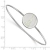 Black Bow Jewelry Sterling Silver Alpha Epsilon Phi Greek Life Bangle Bracelet 6 Inch - 2 of 3