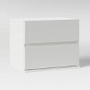 2 Drawer Modular Dorm Nightstand White - Room Essentials™ - 3 of 4