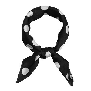 INSPIRE CHIC Women's 1950s Vintage Retro Polka Dots Head Neck Scarves 1 Pc - 1 of 4