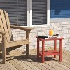 Tree City Double Outdoor Side Table, 2-Tier Weather-Resistant Patio End Table for Backyard, Porch & Pool, Durable HDPE Small Table - 4 of 4
