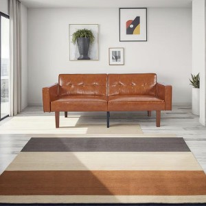 NicBex 68.11 Inch PU/Linen Sofabed,Convertible Sofa with Tufted Backrest for Living Room,Office,Apartment,Small Space - 1 of 4