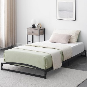 Garvee 6" Metal Bed Frame, Low Profile Platform w/Steel Slats, No Box Spring Needed, Easy Assembly, Black - 1 of 4