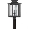 Quoizel Lighting Wakefield 3 - Light Post Light in  Earth Black - 3 of 4