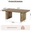 Tribesigns 47-Inch Coffee Table, Farmhouse Tea Table with Thickened Tabletop and Sturdy Base for Living Room, Easy Assembly - 3 of 4