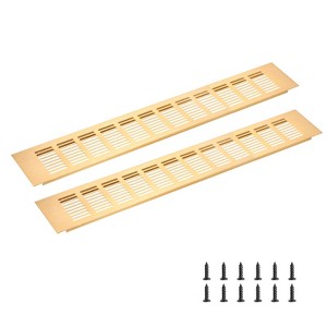 Unique Bargains Rectangle Ventilation Grille, Aluminum - 1 of 3