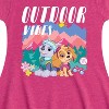Girls' - Paw Patrol - Outdoor Vibes Skye and Everest Fit & Flair Cap Sleeve Dress - 2 of 3