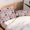 Deny Designs Twin/ Twin Extra Long Pimlada Phuapradit Floral Paisley Half Drop Duvet Cover and Pillow Sham Orange - 3 of 4
