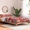 Deny Designs King Cynthiaf Gingerbread Village Comforter and Pillow Sham Pink - 2 of 4