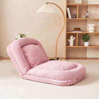 NicBex Folding Lazy Floor Sofa Convertible Sofa Bed Backrest Adjustable in 18 Positions Comes with 2 Soft Pillows