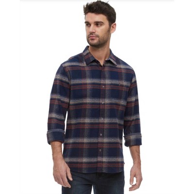 Men's Fisher Long Sleeve Flannel Shirt - Flags & Anthem