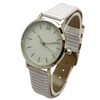 Olivia Pratt Stripped Pastel Colors Faux Leather Women Watch - 2 of 4