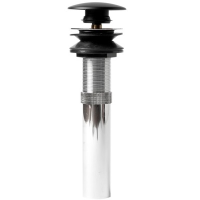ALFI Black Matte Pop Up Drain with Overflow