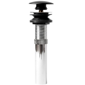 ALFI Black Matte Pop Up Drain with Overflow - 1 of 4