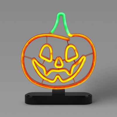 11.25" Lit Neon Jack Halloween Decorative Prop - Hyde and EEK! Boutique™