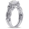 2.87 CT. T.W. Cubic Zirconia Bridal Set in Sterling Silver - image 2 of 3