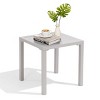 Crestlive Products Aluminum Outdoor Side Table Pool Lounge Chair Side Table Weather Resistant Small Square Coffee End Table - 2 of 4