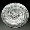 Slickblue Artistic Handmade Glass Dinner Plates with Captivating Vortex Design - Set & Color Options - image 2 of 4