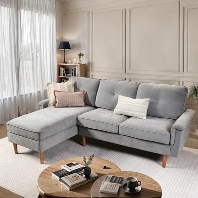 XIZZI Modular Sectional Sofas for Living Room, Modern L-Shaped Couch High Density Sponges Breathable Fabric