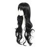 Unique Bargains Women's Curly Wigs 28" Black with Wig Cap - 2 of 4