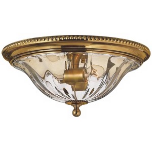 Hinkley Cambridge 16 1/4" Traditional Glass and Brass Ceiling Light - 1 of 1