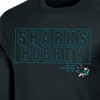 NHL San Jose Sharks Men's Long Sleeve Dark T-Shirt - 3 of 3