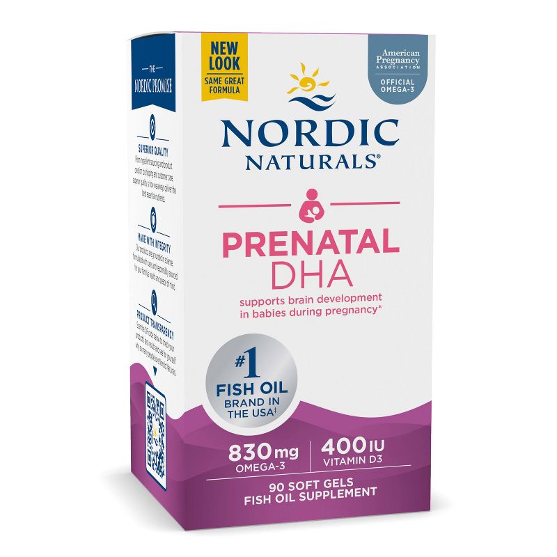 Nordic Naturals Prenatal DHA Softgels Dietary Supplement - 90ct, 1 of 9
