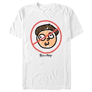 Men's Rick And Morty No Crossing Morty Doodle T-Shirt - 1 of 4