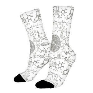 Old Chemistry Laboratory Women Printed Crew Socks Funny Funky Socks Soft Polyester Novelty Gifts for Artists Men - 1 of 1