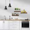 3 Pack 16 Inch Sorbus Long Floating Wall Shelves for Bedroom, Decor, Kitchen, Living Room - for Trophies, Frames, Bookshelf - 2 of 4