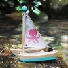 Small Foot Octopus Catamaran Wooden Water Toy - 2 of 4