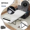 Vynxaria Pull Out Sleeper Sofa Loveseat Memory Foam Mattress, USB Charging Ports, Premium Steel Frame, Compact Design - 4 of 4