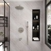 CLIHOME 10-Inch Three-function Wall-mounted Round Shower Set With Swivel Bathtub Spout - 2 of 4