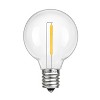 Novelty Lights Plastic G40 Globe Hanging LED String Light Replacement Bulbs E12 Candelabra Base 1 Watt - image 2 of 4