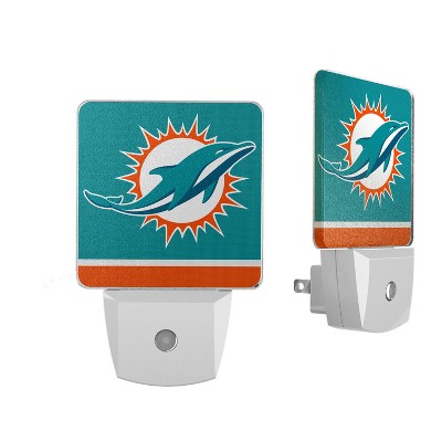 Keyscaper Miami Dolphins Stripe Night Light 2-Pack