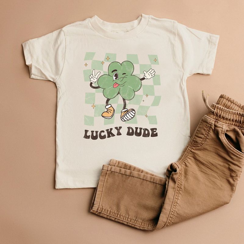 The Juniper Shop Lucky Dude Checkered Youth Short Sleeve Tee, 2 of 3
