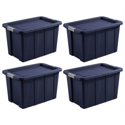 Tuff1 18 gal. Plastic Storage Tote Container Bin with Lid (24-Pack)