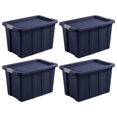 Sterilite Tuff1 18 Gallon Plastic Storage Tote Container Bin w/ Lid (24 Pack)