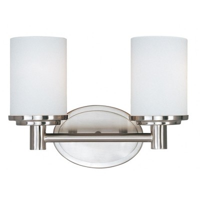 Maxim Lighting Cylinder 2 - Light Vanity in  Satin Nickel
