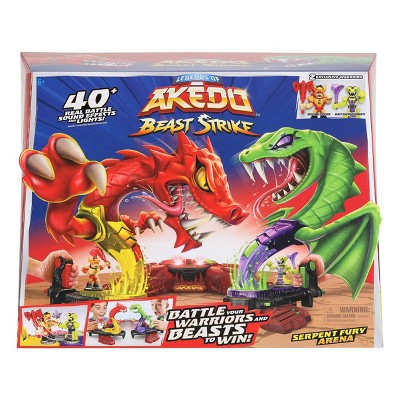 Akedo Beast Strike Serpent Fury Arena with 40+ Real Sound Effects And  Lights, Ages 6+