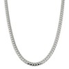 Black Bow Jewelry Men's 7.25mm Sterling Silver Solid D/C Domed Curb Chain Necklace - 2 of 4