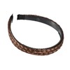 Unique Bargains Women's Double Strands Synthetic Hair Plaited Headband with Teeth 0.67 inch Wide 1 Pc - 4 of 4